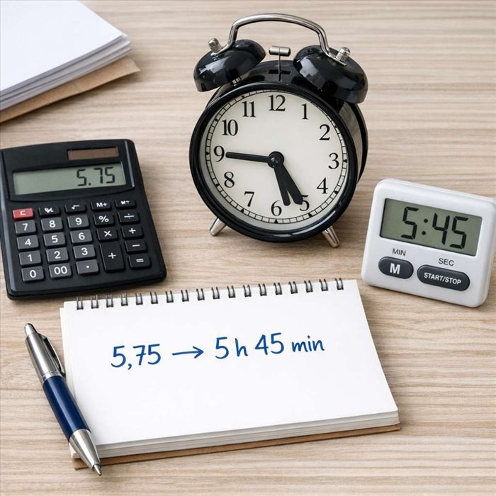 Convertir un nombre en heures et minutes : méthode simple et rapide