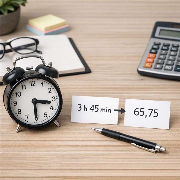 Passer des heures en base 100 : méthode simple et rapide